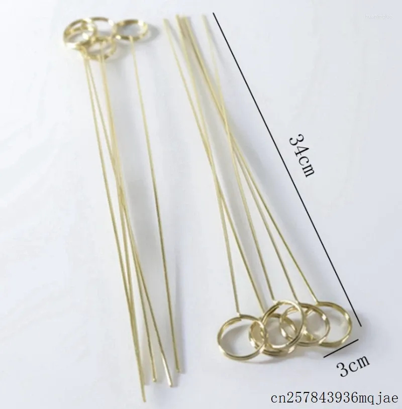 Decoração de festa 100pcs Florista Long Stick Clip Titulares de cartão Flor Embalagem de embrulho para buquê de casamento