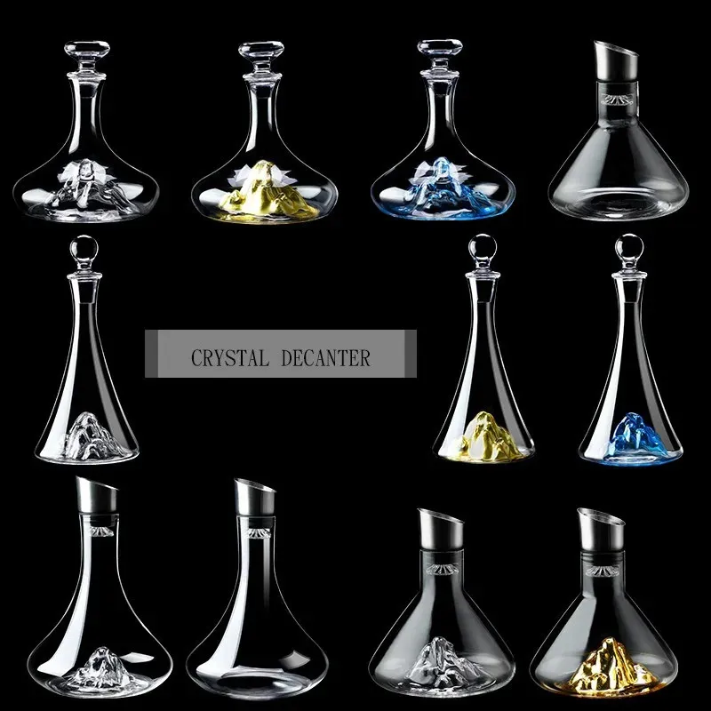 Creative Iceberg Decanter Ice Decanter Lead-Free Crystal Glass Red Wine Decara