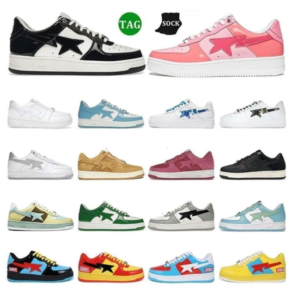 Mens Apbapestas Casual Designer Shoes Stas Sk8 Low Women Black Camo Suede Pastel Green Beige Leather Womens Trainers Outdoor Sneakers