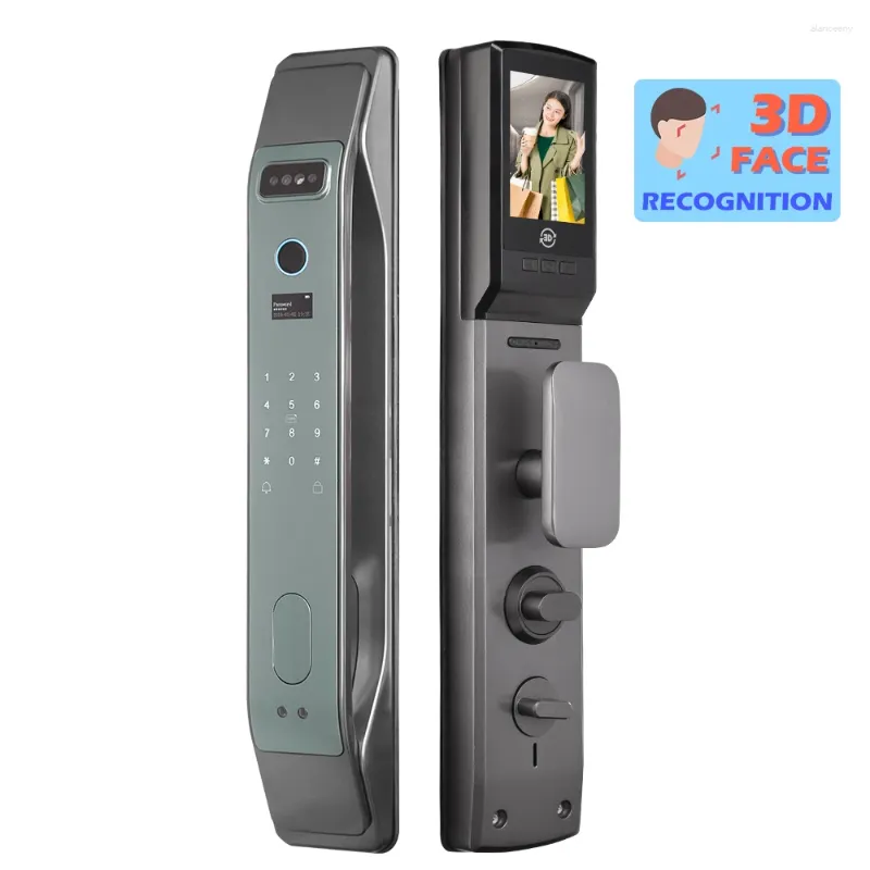 Controle Home Inteligente 2024 Atualização Rosto Elétrico Reconhecimento 3D Wifi Impressão Digital Usmart Go App Anti-Theft Keyless Door Lock