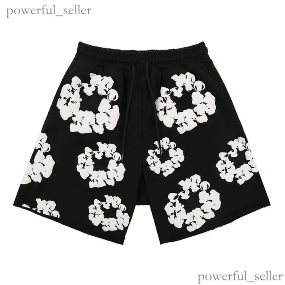 Herren Shorts Designer Floral Grafik Harajuku Übergroße Shorts Frau Casual Print Streetwear Kurze Hosen 321