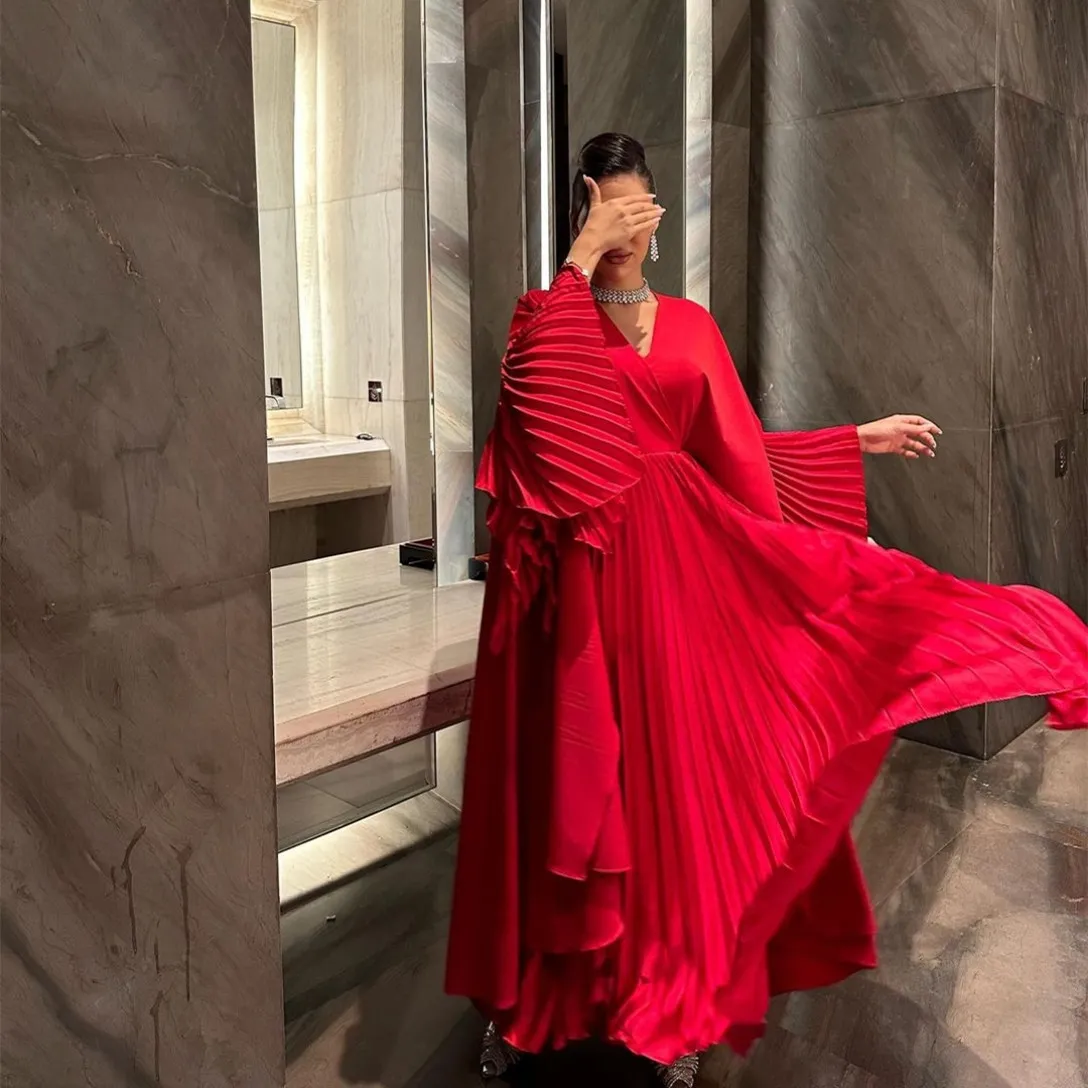 Long Elegant Evening Dresses: Crimson A Line V Neck... From Dyy_dress88,  $92.17 | DHgate.Com