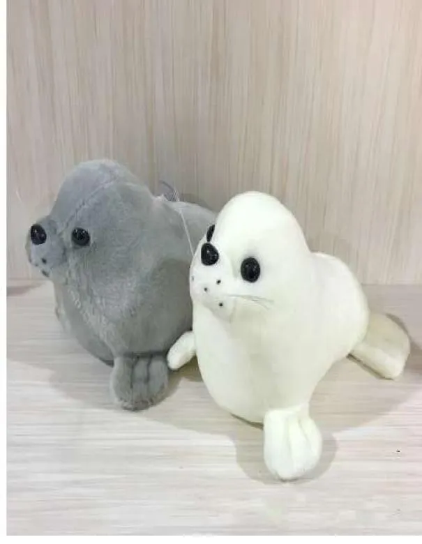 8 pouces Super mignon enfants jouets en peluche poupée jouet Animal blanc gris joint poupée pour bébé Toy7931363