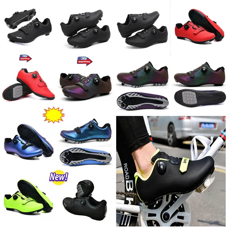 MTBQ Cyqcling Shoes Men Sports Dirt Road Bike Shoes Flat Speed ​​Cykling Sneakers Flats Mountain Biccle Fdootwear Spd Cleats Shoes Gai Gai