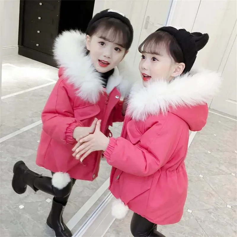 Down Coat Children Jacket Winter Parka för flickor kläder kläder baby lång skiddräkt förtjockar barn snöar 3-14 år