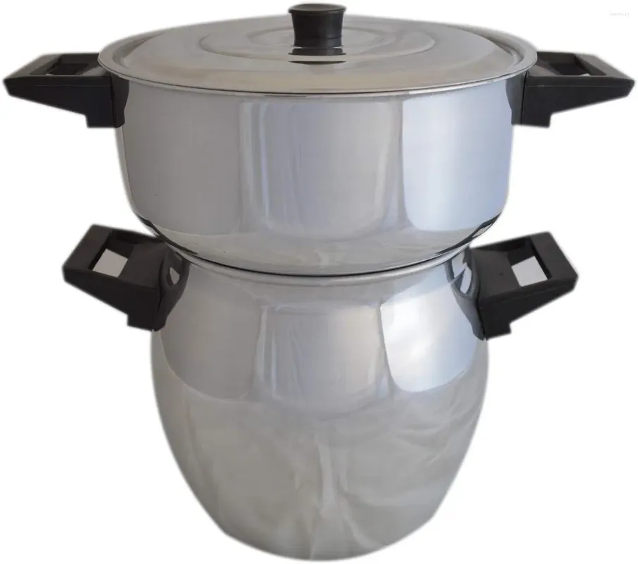 MoroccanCook 6L Double Boiler Moroccan Style Steamer Pot For Couscous