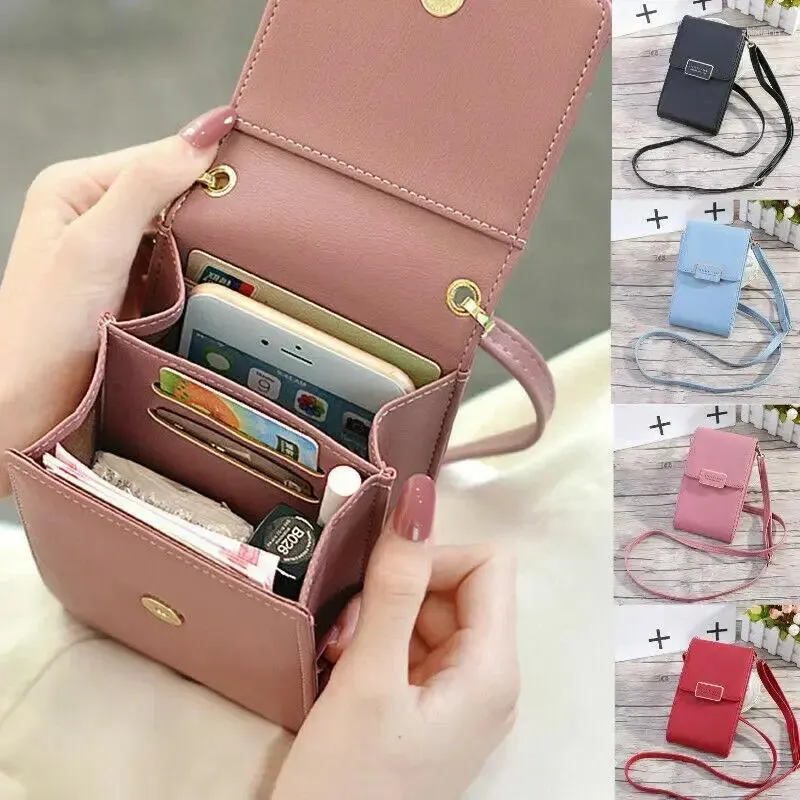 Umhängetaschen Crossbody Handytasche für Frauen 2024 Mini Vertikale Null Brieftasche Koreanische Version Damenkarte