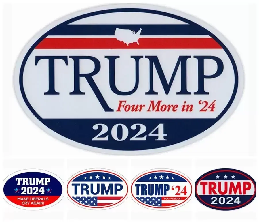 Aimants de réfrigérateur Trump 2024, accessoires pour l'élection présidentielle américaine, décoration de la maison, 0316