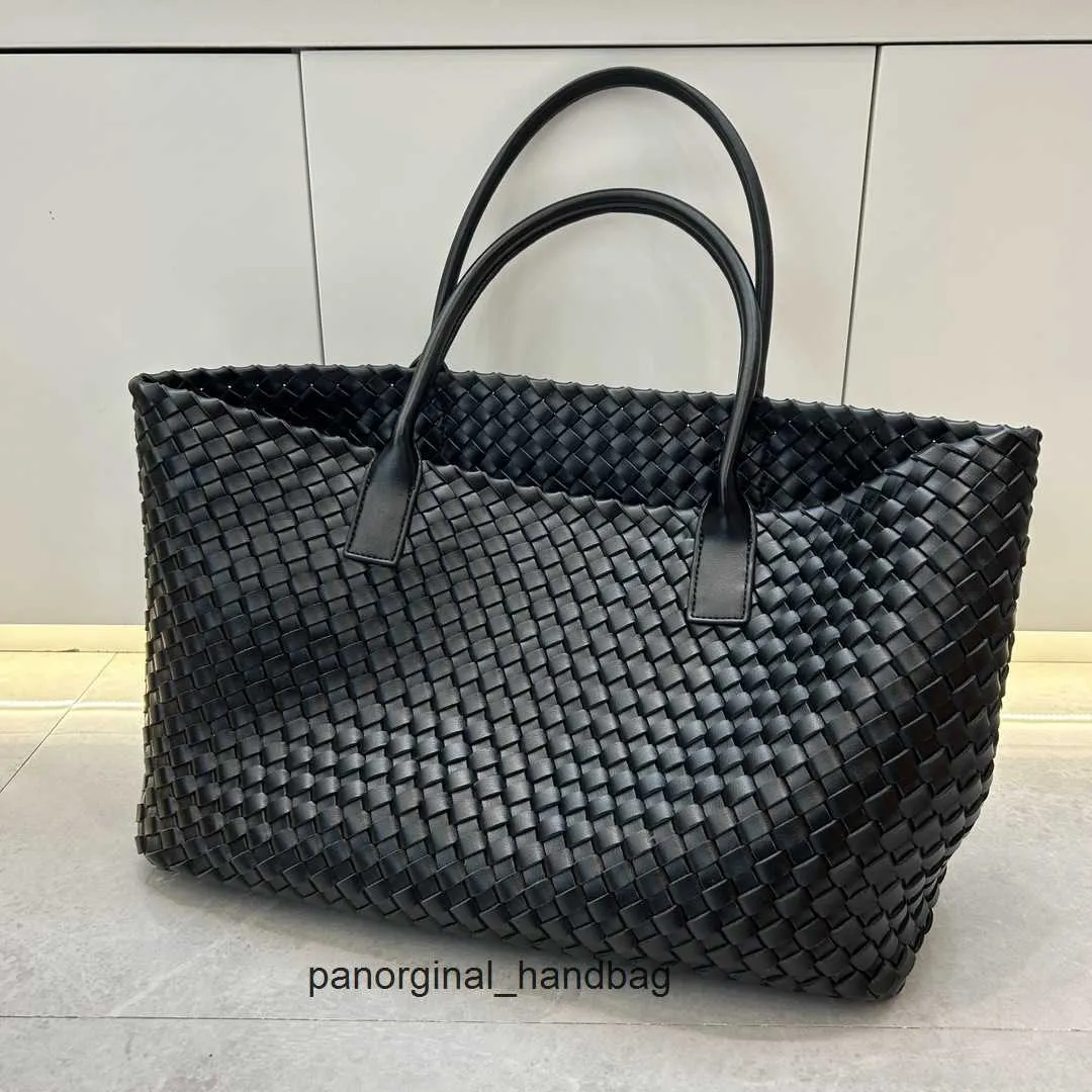 Designer Bottegs Arco Tote Venetas Bag Handmade woven vegetable basket tote bag genuine leather handbag large capacity shopping for women IBG9