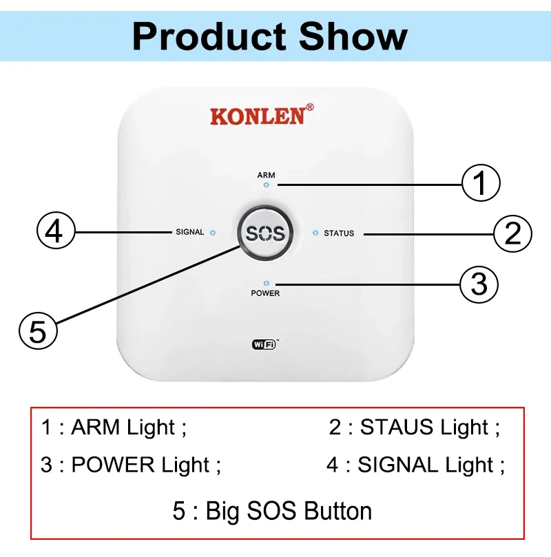 H22 GSM WIFI Alarm system 12