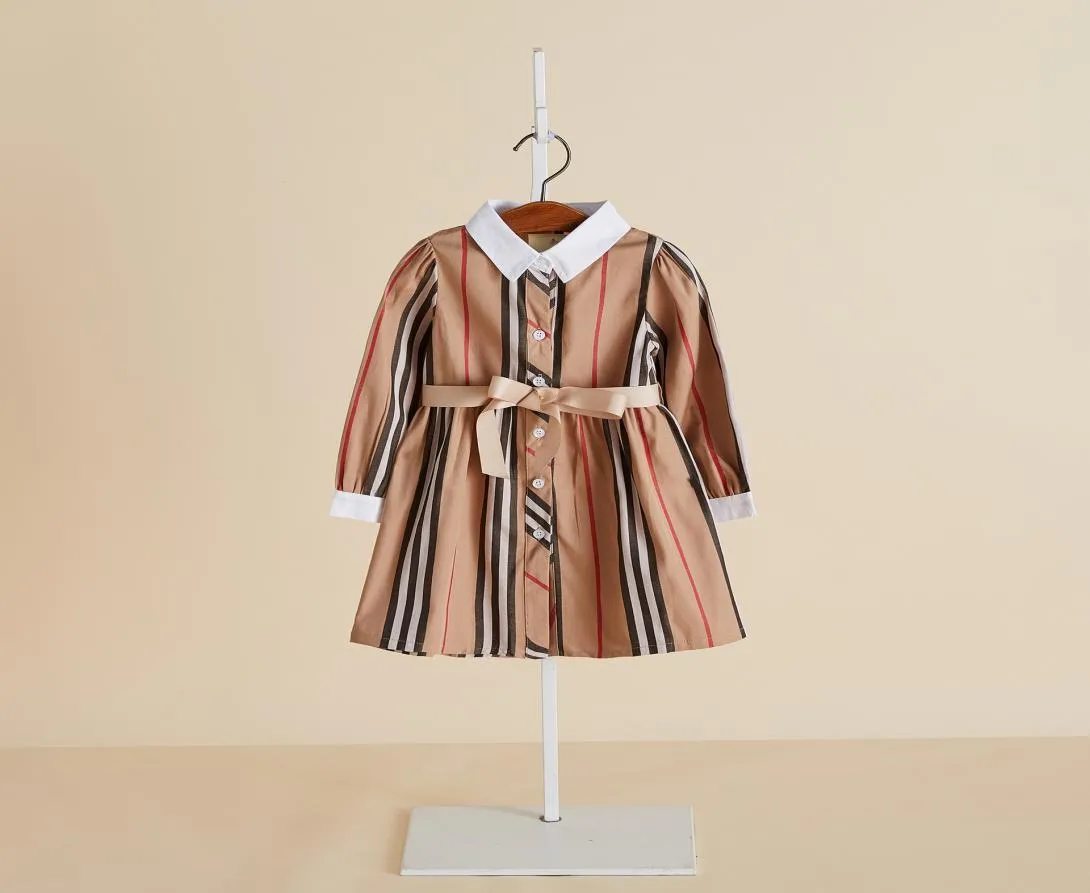 2020 nouveaux vêtements pour enfants 039s printemps et automne robe cardigan à manches longues filles robe de princesse petit fragran7654697