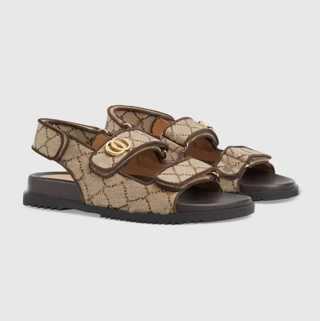 Moda Moritz Sliders com Crystal Sandal Designer Mulheres Double Sandal Luxury Couro Plataforma Plataforma de Fuale Jacquard Sandals Sandals Tamanho 35-40