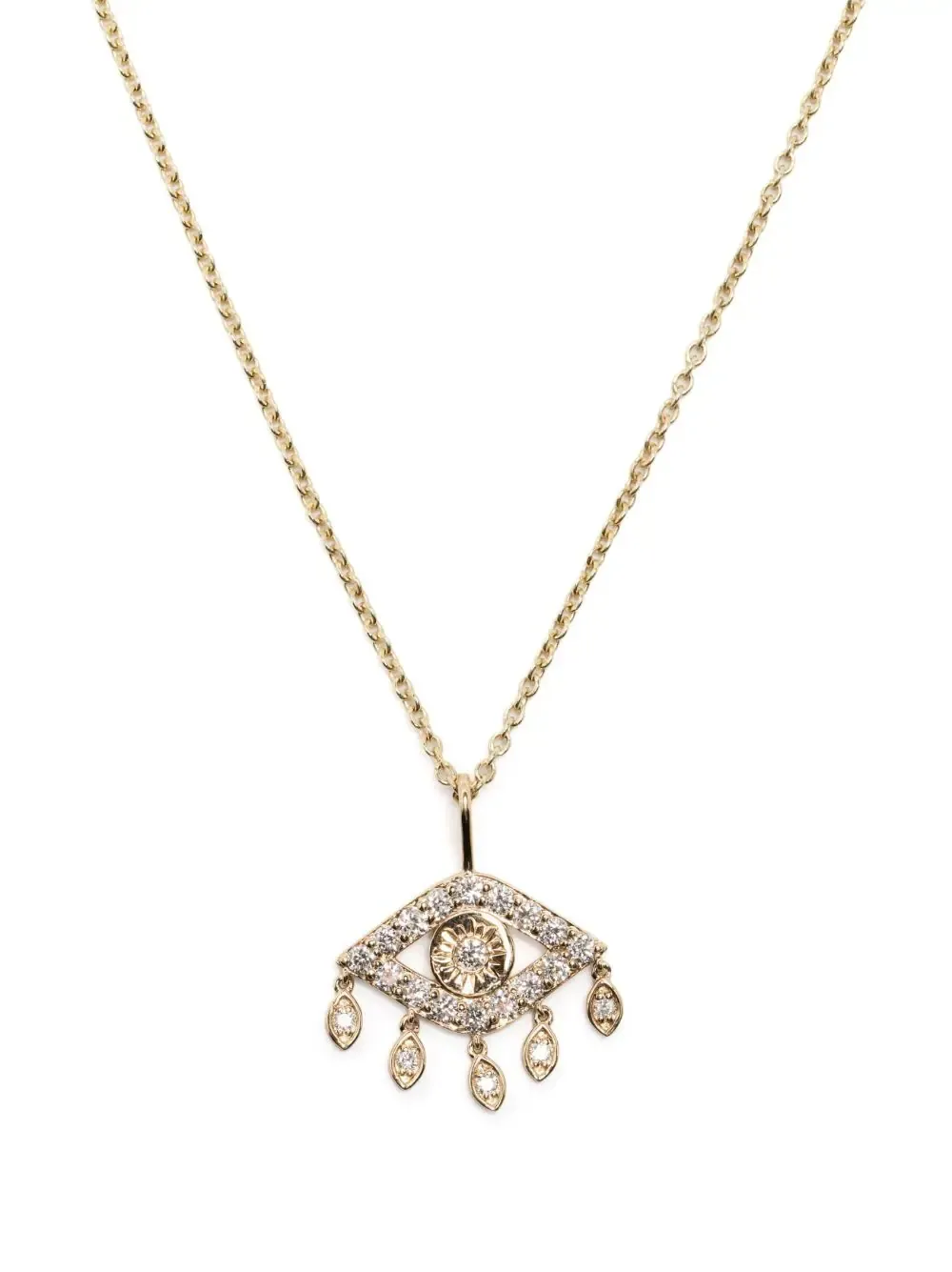 Ожерелье «Сглаз» из желтого золота 14 карат Sydney Evan, дизайнерские украшения, обручальное кольцо, дизайнерское дизайнерское кольцо для женщин