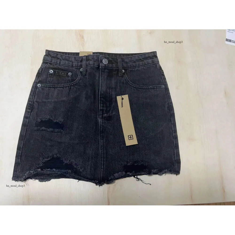 Grey Edge Same Spring Black Burnt Ragged Ksubi Denim Summer Short Skirt Girl 726