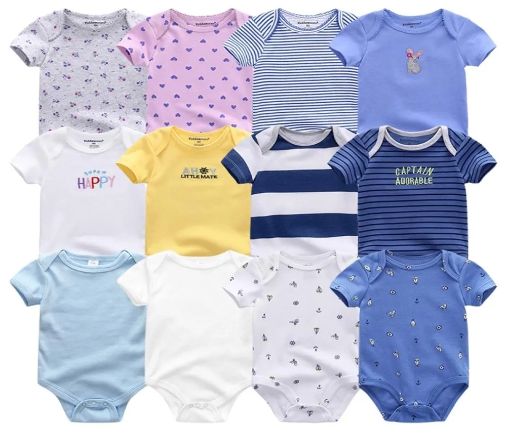 Unie Born Pagliaccetti per neonati Abbigliamento 7 pezzi Lotto Tute per neonati 100 Cotone per bambini Ragazze Ragazzi Vestiti per neonati 2206028526219