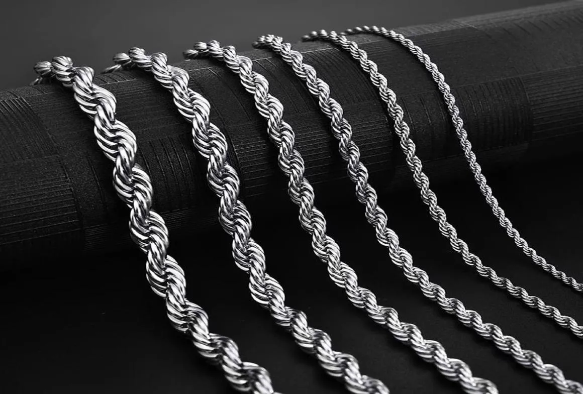 Ожерелье-цепочка из нержавеющей стали, 25 мм, никогда не выцветает, водонепроницаемое колье, ожерелья для мужчин и женщин, ювелирные изделия в стиле хип-хоп, серебряная цепочка 316L8139836