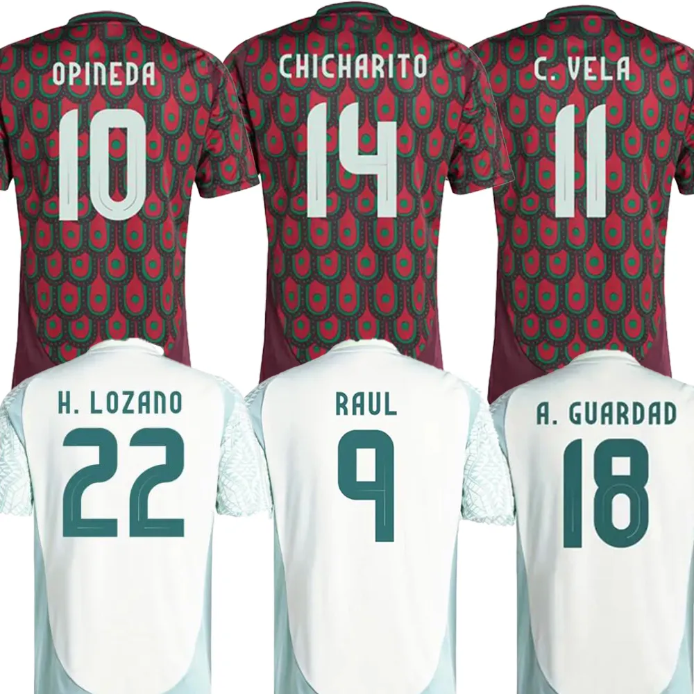 14 CHICHARITO 22 H.Lozano 18 A.Guardado 13 G.Ochoa 10 O. Pineda Casquettes personnalisées Maillots de football de qualité thaïlandaise yakuda boutique en ligne dhgate 9 R.Jimenez vêtements de football