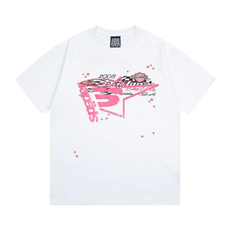 DHgate.com:Sp5der T Shirt Designer Men T Shirt Pink 555555 DHgate.com:Sp5der T Shirt Designer Men T Shirt Pink 555555