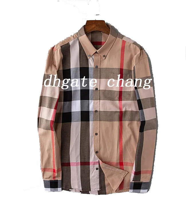 ropahombre turn Luxury Designer Camisas masculinas Moda Casual Negócios Social e Cocktail Camisa Marca Primavera Outono Emagrecimento As Roupas Mais Elegantes Si