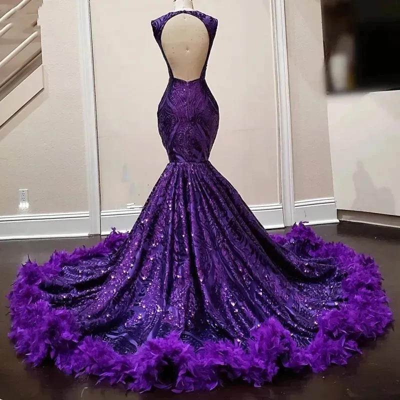 deep purple mermaid prom dress Trumpet Mermaid Lilac Prom Dresses - Long & Short Prom Gowns
