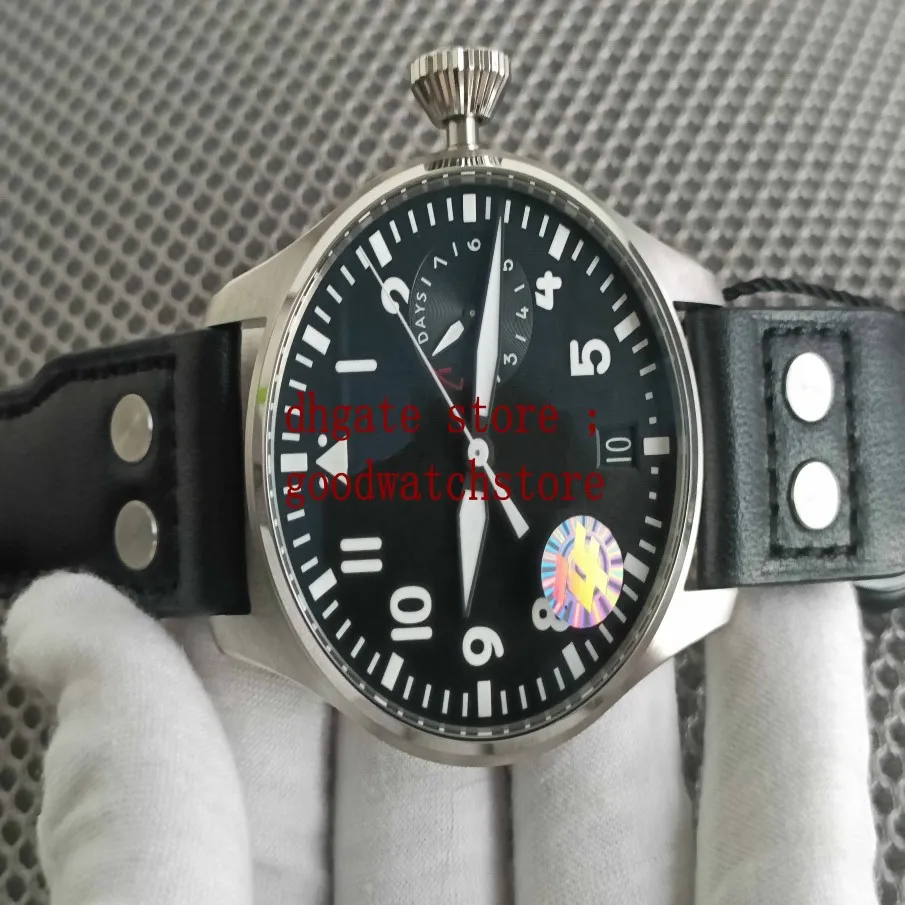 Orologio da polso da uomo ZF Factory Meccanico automatico quadrante nero 7 giorni di riserva di carica Cal 51111 Movimento da uomo con numeri di lavoro 187Z