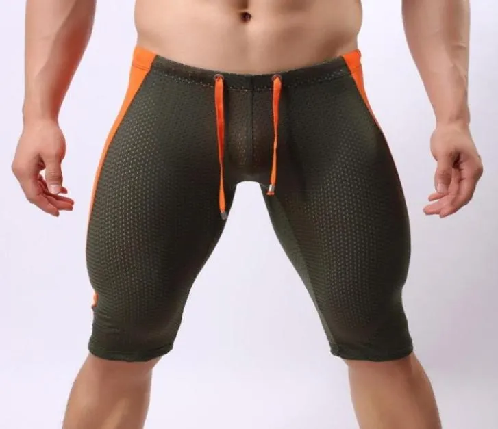 Pantaloncini da corsa da uomo maglia attillata traspirante sport palestra allenamento bodybuilding bici pantaloni corti maschili pantaloncini da jogging a compressione4905504