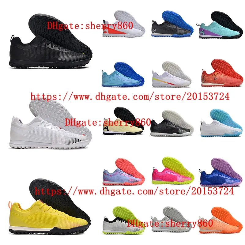 Mens soccer shoes Zoomes Mercuriales Vapores XVes Proes TF outdoor cleats leather football boots scarpe da calcio