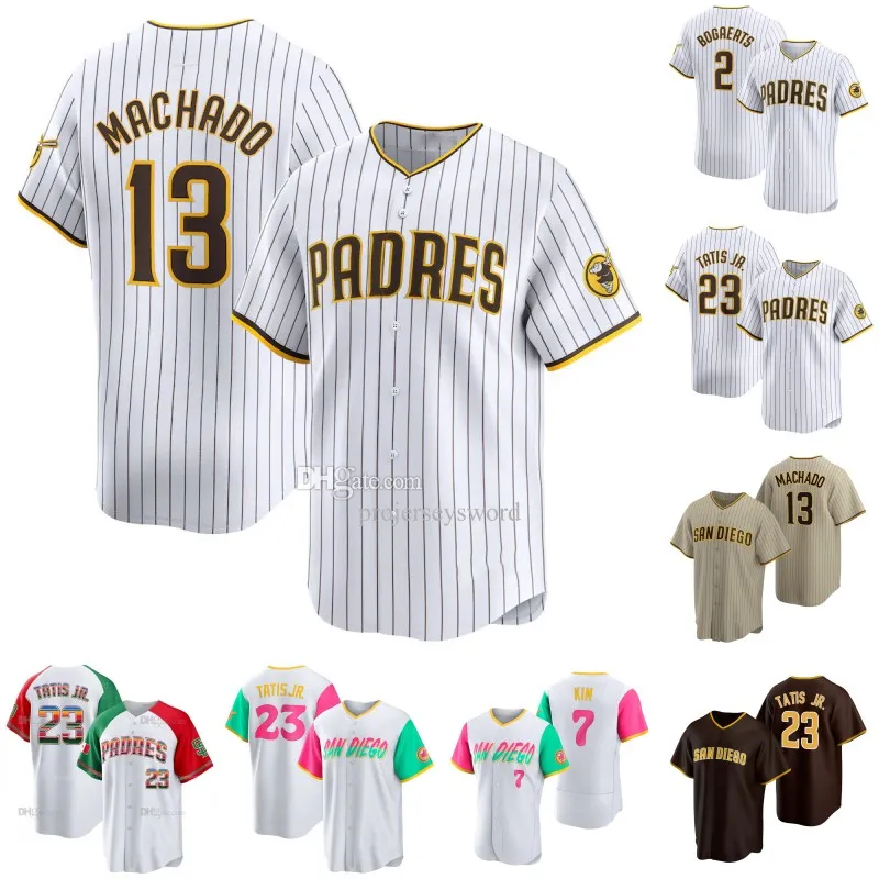 13 Manny Machado Padre Jersey Xander Bogaerts Fernando Tatis Jr. Jake Cronenworth Ha-Seong Kim Yu Darvish Luis Campusano Luis Patino Joe Musgrove Dylan Cease Jerseys