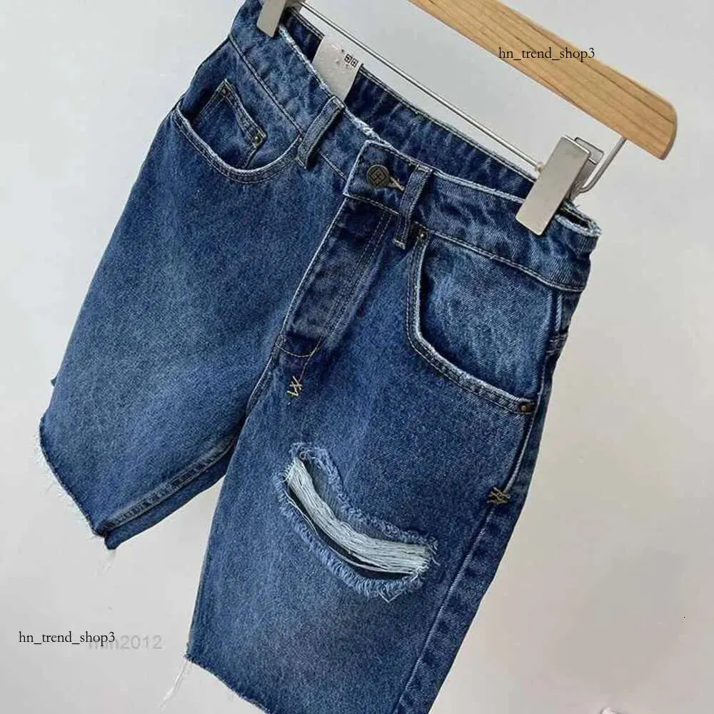 Ksubi Distressed Five Point Jeans Modieuze Retro Fietsbroek Lente/zomer Rechte Broek Dames Trend 566