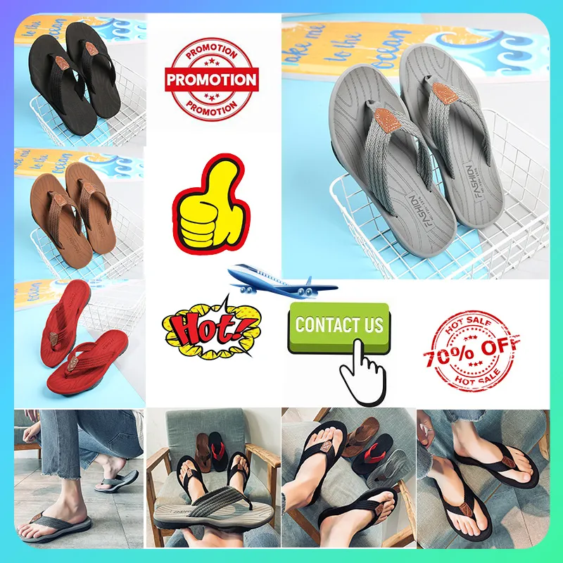 Designer Ca u1al Platform Slides Hausschuhe Männer Frau Anti-Rutsch-Verschleißfestes Gewicht Atmungsaktive Superweiche Sohlen Flip Flop Flache Strandsandalen Seite GAI