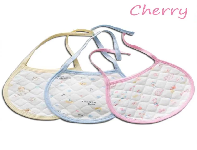 OC Cherry Baby Pacify Bibs Burp Cloths Double layer Cotton Scarf Handkerchief Soothing saliva towel Whole7073959