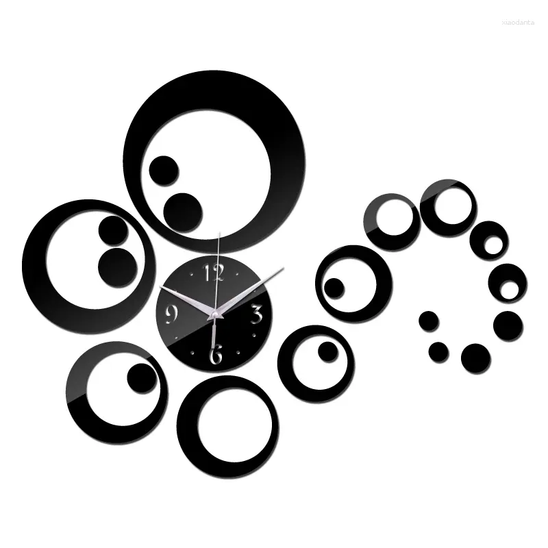 Wall Clocks Arrival Real Clock Watch Diy Home Decoration Fashion Acrylic Mirror The Stickers Living Room
