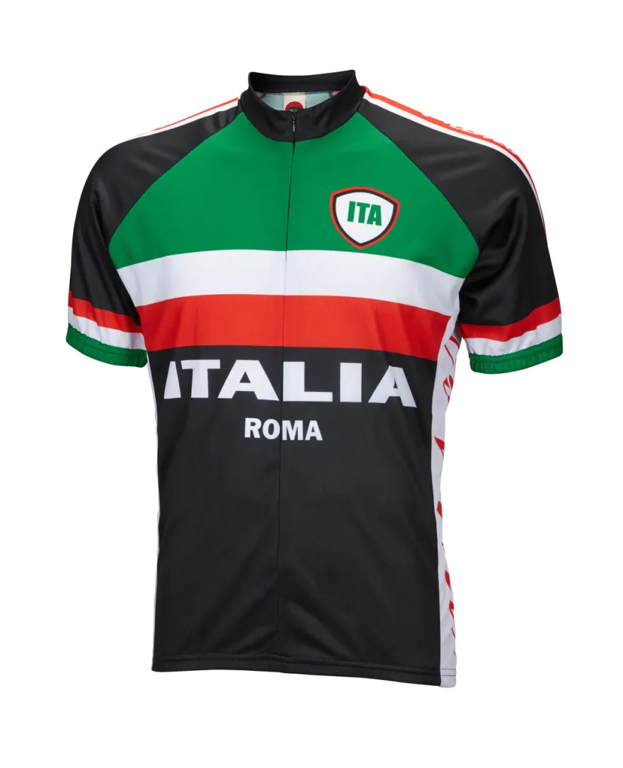 Italia krótkie rękawowe koszulki rowerowe Slim Fit Men Kobiet Jersey 2024 Modna koszulka rowerowa