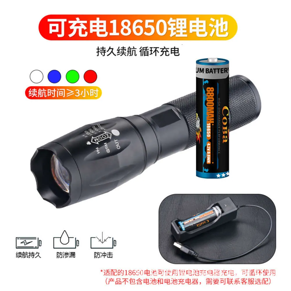 MVIOCS Rechargeable LED Flashlight - 1000 Lumen, Solar/USB, 3 Modes, Water Resistant, Compact Tactical Light - View #3