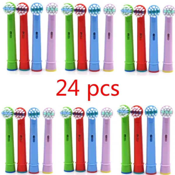 Heads 24pcs Tooth Brush Heads Replacement Children kids Brush Heads fit for Oral ProHealth B Stages Dory Electric Toothbrush