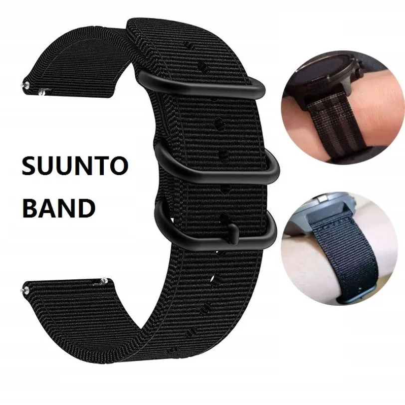 24mm Nylon Watch Strap For 9 Spartan Sport HR Watch Band 9 Baro Quick Release Strap Traverse Canvas Men Watchband206Z