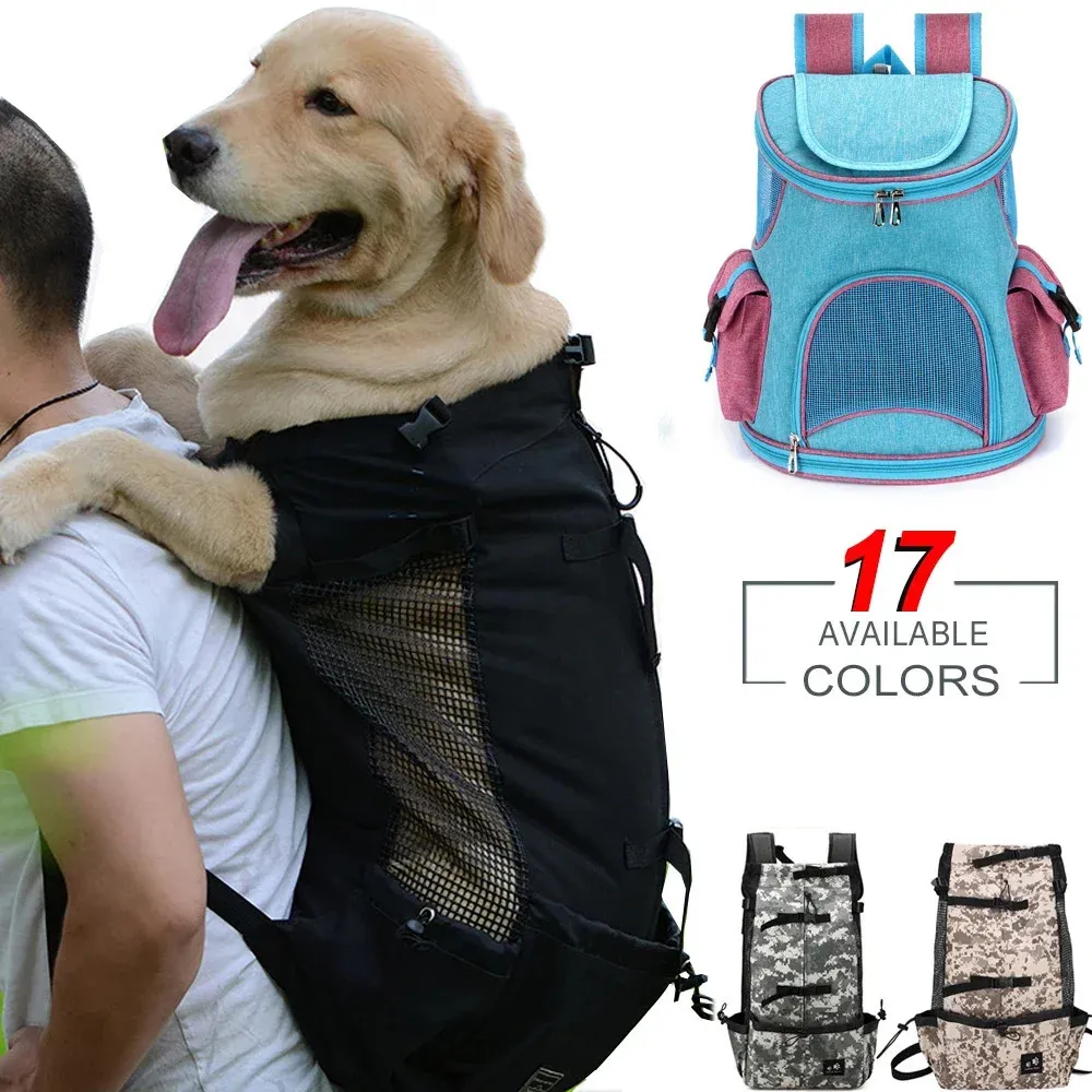 Breathable Dog Bag Portable Pet Outdoor Travel Backpack Reflective Bags for Cats French Bulldog Dog Accessories 240309