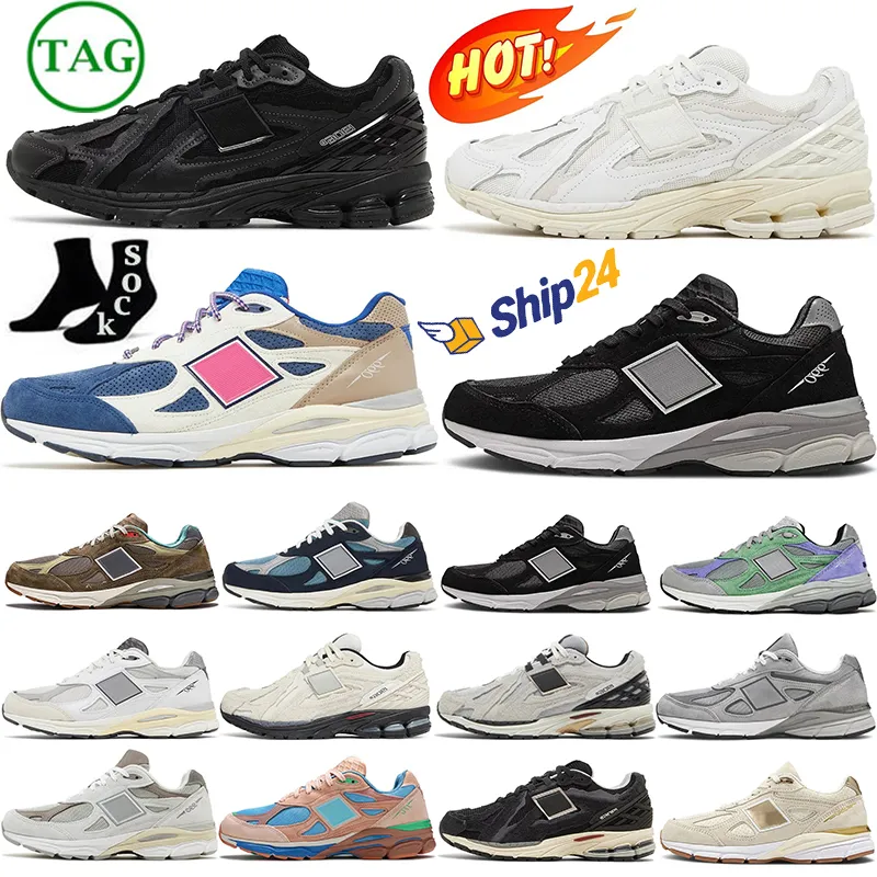 Nouveaux chaussures de course en plein air 990 V3 1906r pour hommes femmes baskets de créateurs Protection Pack noir blanc vert sel de mer bleu marine hommes femmes baskets de sport en plein air à lacets