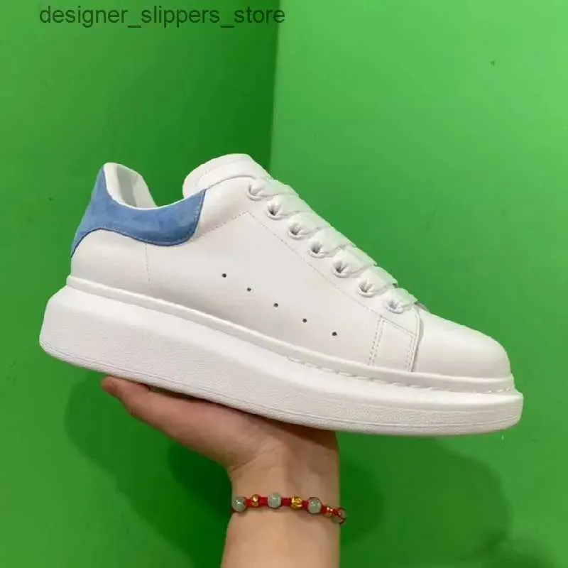 Dress Shoes Fashion Women Sneakers Real Leather All-match Large Size Casual Shoes Platform Lace-up Multiple Colors Men Tennis Running Shoes Q240316