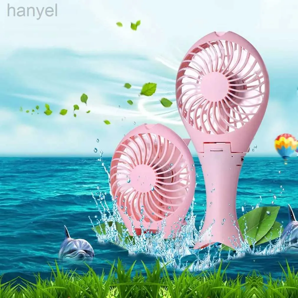 Electric Fans Portable Fan Handheld Mini Fan USB Raddbar utomhusresekylare Luftkonditioneringsapparater Hem Apparater 240316