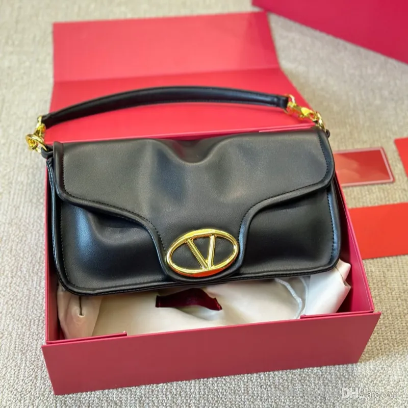 Luksusowe designerskie torby z listami Kobiet oryginalne skórzane miękkie torby na ramię Crossbody torebka Wysoka jakość torebki