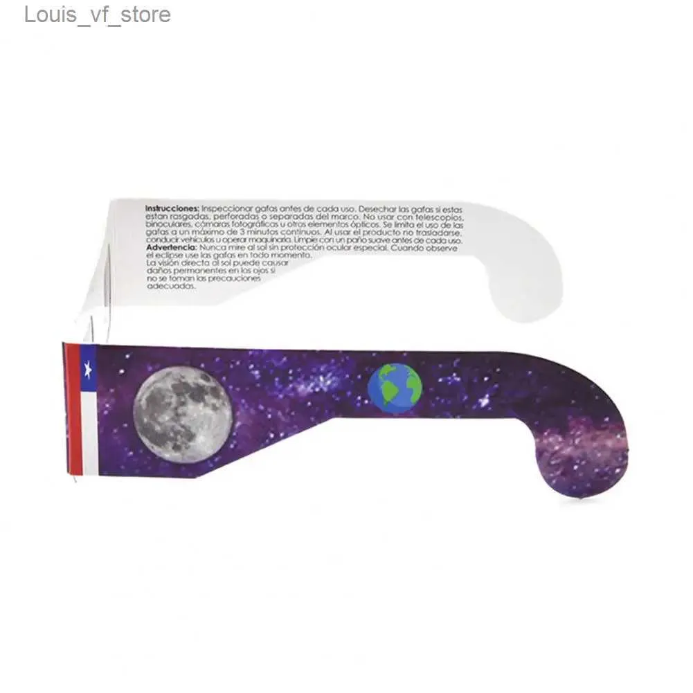 Lunettes d'extérieur lunettes de soleil 6/12/24/50/Pcs prise de vue sûre filtre UV lunettes d'éclipse lunaire lunettes d'éclipse lunaire neutre H240316