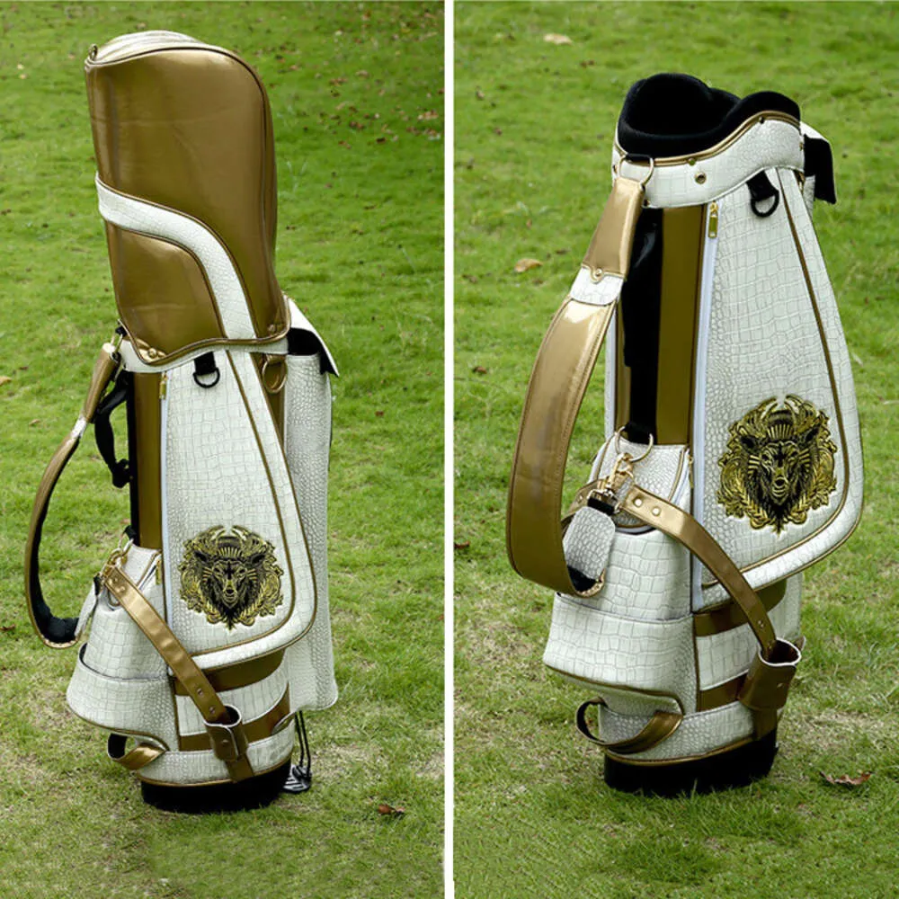 Sacs de Golf de styliste 24ss, support, sac de Golf, Sport de plein air, grands sacs, bonne praticabilité et grande capacité, cuir véritable