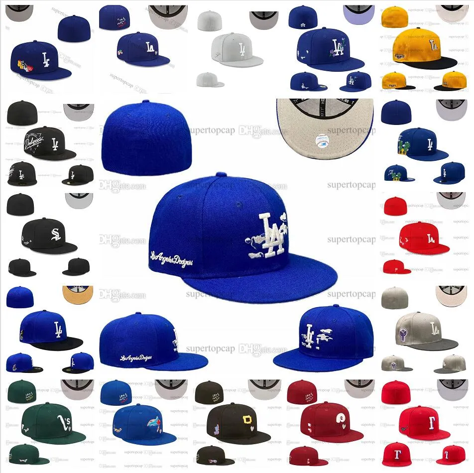 Newest 32 Colors Mens Baseball Fitted Caps Brown Black Color Chicago All Teams Sport 2024 World Patched Full Closed Fitted hats stitched Letters Nz04-2