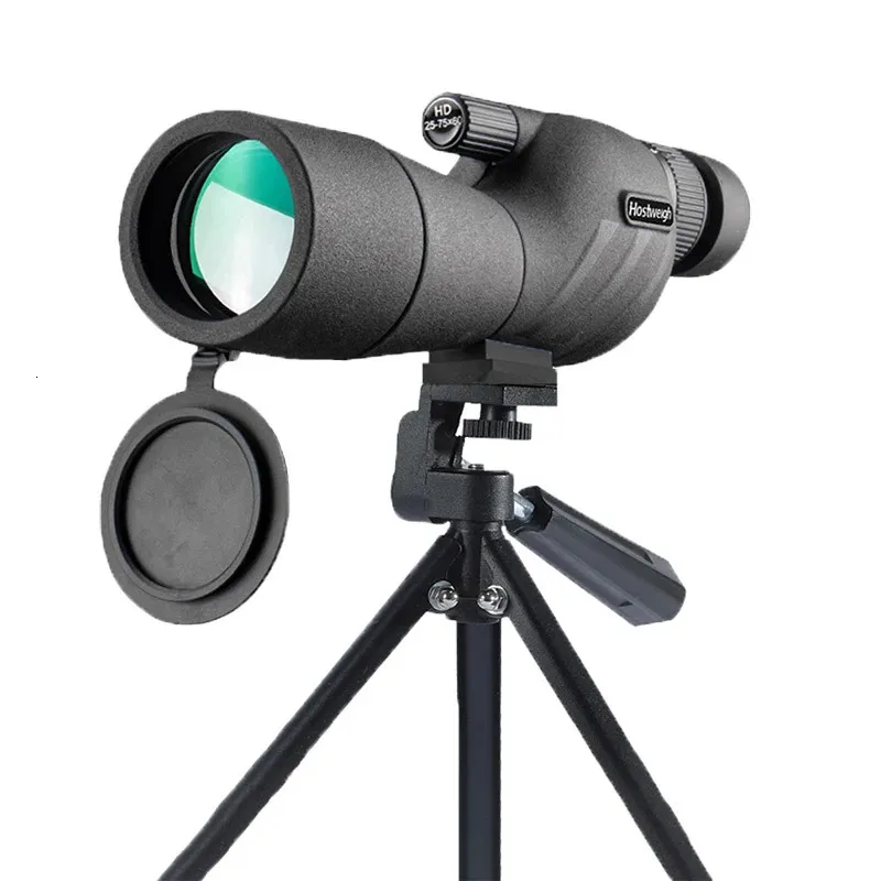 2575x60 HD Zoom longue-vue monoculaire puissant télescope Bak4 prisme pour Camping en plein air observation des oiseaux tir avec Tirpod 240312