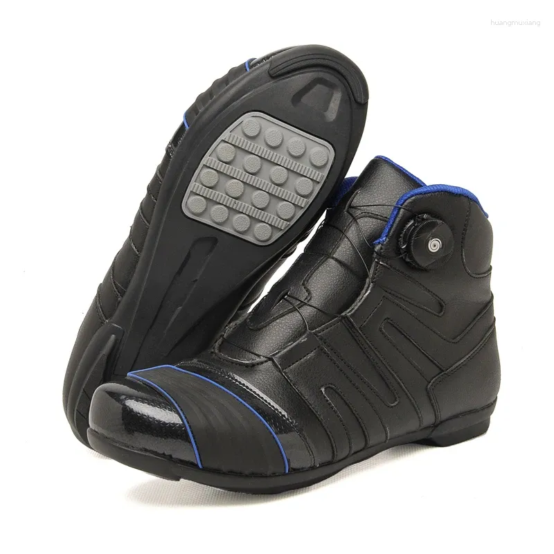 Chaussures de cyclisme bottes de Moto hommes Moto toutes saisons Motocross équitation course motocycliste motard Touring