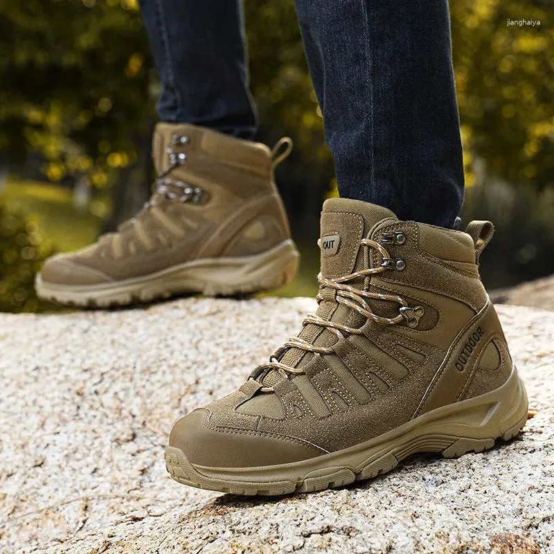 Sapatos de fitness 2024 botas militares de inverno dos homens ao ar livre tênis de trekking de montanha tamanho 40-47 homem botas táticas hombre