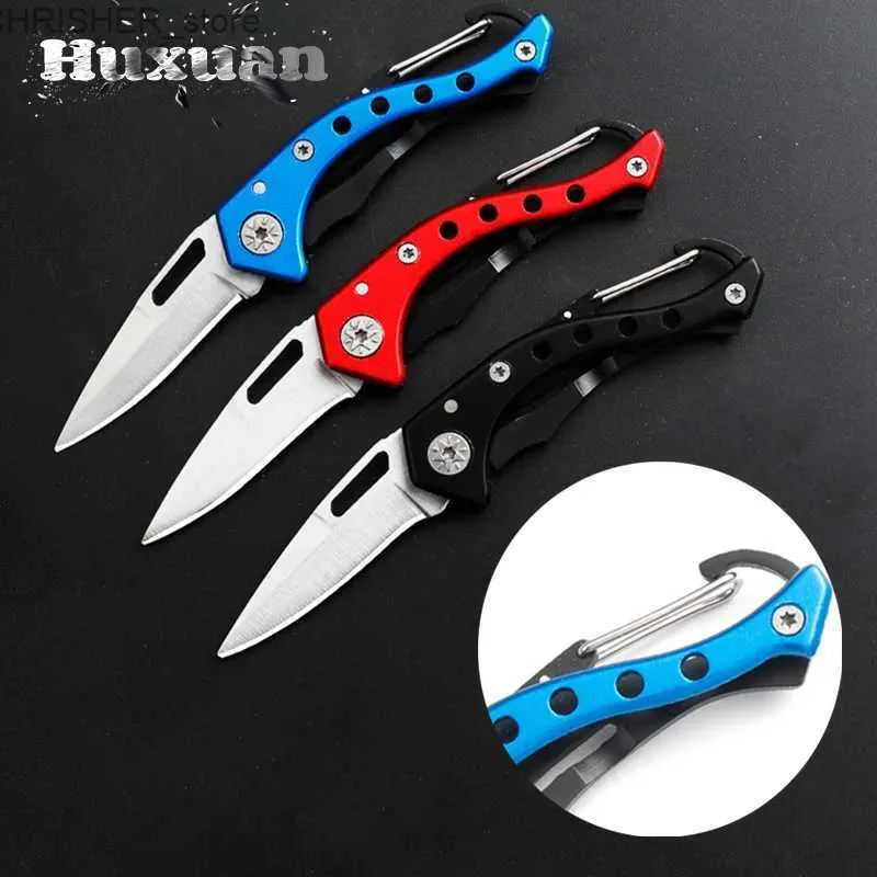 Taktiska knivar Portabla Mini Pocket Knives Keychain Multifunktion Fold Knife Outdoor Camping Survival Knife ToolsL2403