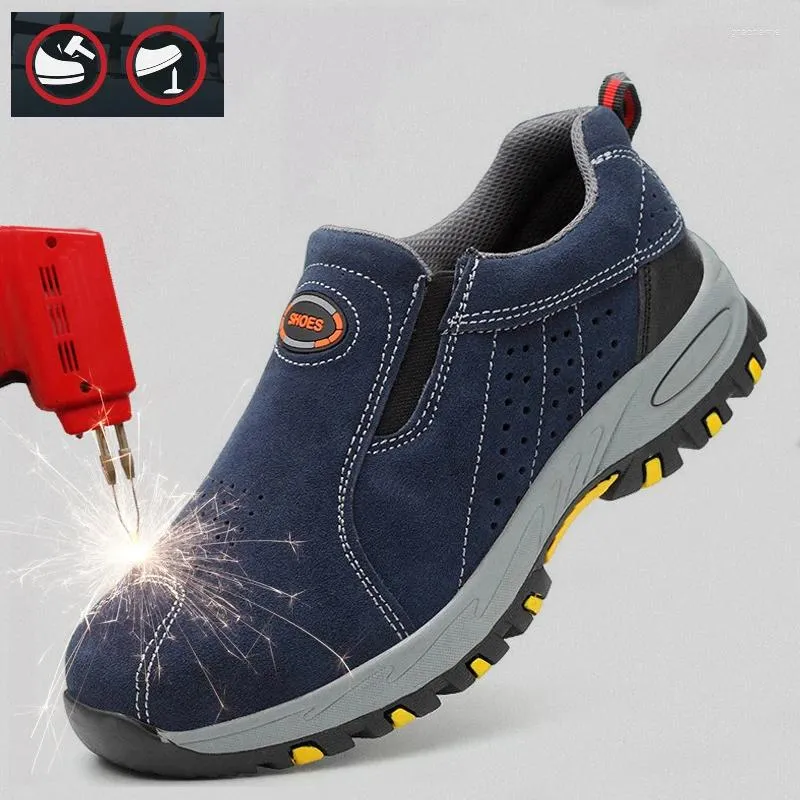 Fitness Shoes Workplace Safety Suppies Mens Security & Protection Steel Toe Cap Male's Working Puncture Proof Shoe Casual Sneakers