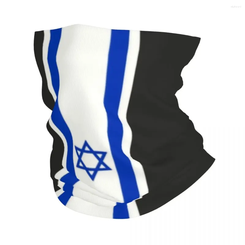 Bandanas Israel Stripe Flag bandana gaiter gaiter wiatroof twarz szalik pokrywka kobiety mężczyzn patriotyczna rurka na nakrycia głowy BALACLAVA